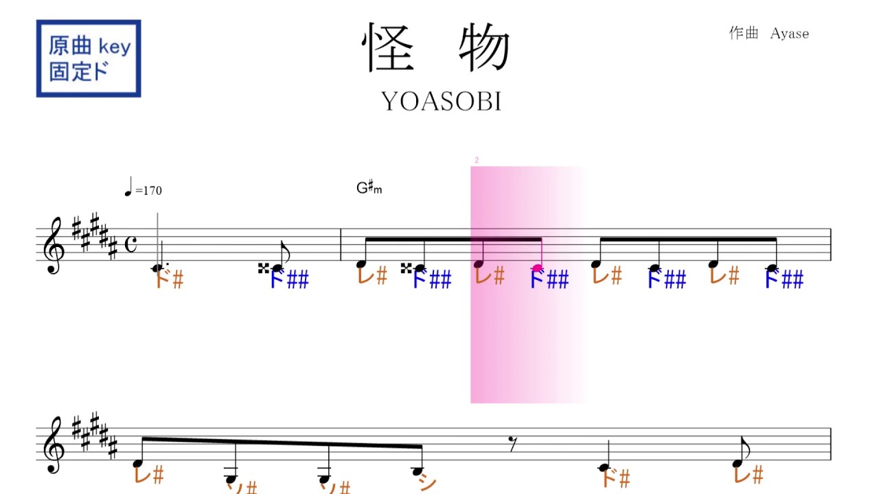 シルエット Kana Boon Naruto ナルト 疾風伝 Op 原曲key固定ド読み ドレミで歌う楽譜 コード付き Youtube