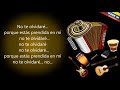 No Te Olvidaré - Jorge Celedón (Letra)