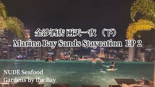 Singapore Vlog \/ Marina Bay Sands Hotel Staycation EP 2 新加坡 金沙酒店 NUDE Seafood, Gardens by the Bay