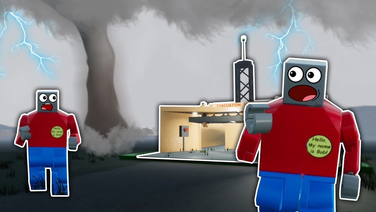 SURVIVING A LEGO TORNADO WITH FRIENDS! - Brick Rigs Gameplay - Multiplayer Lego Hide and Seek
