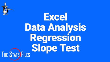 9.1.31 Correlation Slope t test Excel Data Analysis Tool