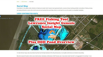 Free Fishing Maps - Lowrance Insight Genesis Social Map