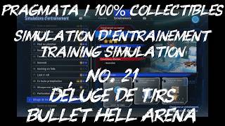 Pragmata / Simulation / Training Simulation / No. 21 / Déluge de Tirs / Bullet Hell Arena