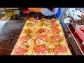 japanese street food - hiroshima style okonomiyaki 広島風お好み焼き