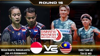 Rehan Naufal Kusharjanto/ Lisa Ayu Kusumawati vs Chen Tang Jie / Toh Ee Wei | Indonesia Masters 2024