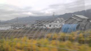 特急 あずさ 26号E257系 車窓[3/6] 信濃大町→松本/ 大糸線 南小谷1422発