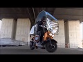 アマゾンのかんたん屋根付きバイク　ルーフを完全改良　Bike Umbrella　Motorcycle Roof