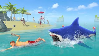 SHARK ATTACK SIM : HUNTING GAME ANDRIOD GAMEPLAY #2 screenshot 1