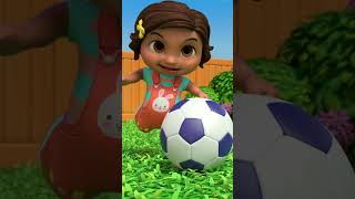Nina Plays Soccer with her Grandma and Toys! #shorts #cocomelon #song #nurseryrhymes #play #soccer