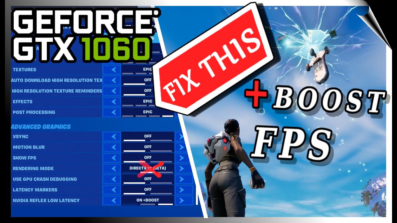 dynasti højde manuskript This FORTNITE SETTING causes FPS DROPS • NVIDIA GeForce GTX 1060 [Chapter  3] - YouTube