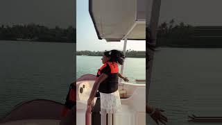 Varkala like you’ve NEVER seen before 🚤✨Lost in the backwaters of Varkala 🌴💙 #Varkala #kerala