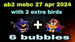 Angry birds 2 mighty eagle bootcamp Mebc 27 apr 2024 with 2 extra birds bomb+bubbles#ab2 mebc today