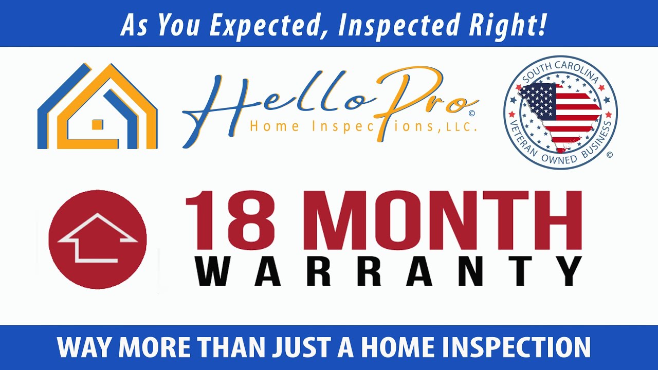 18 Month Simple Warranty from HelloPro Home Inspections, LLC.