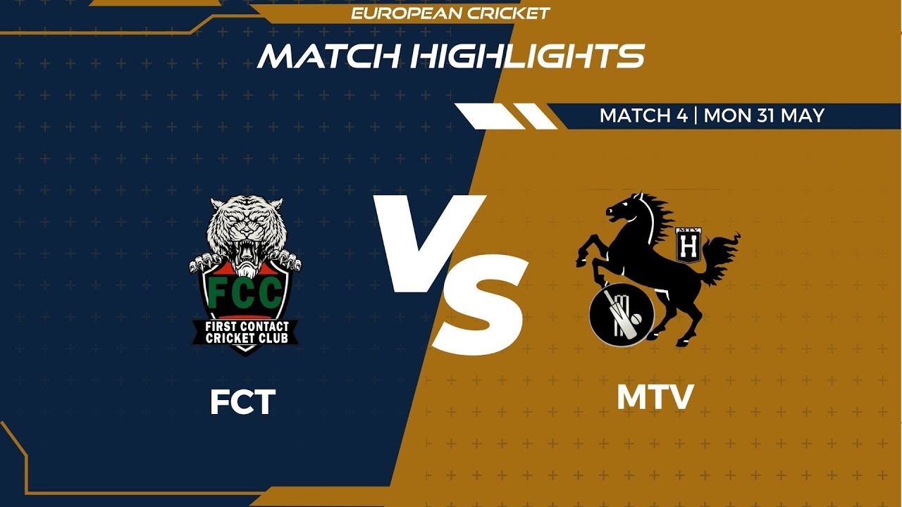 Match 4 - FCT vs MTV | Highlights | FanCode ECS Germany Day 1 | Kiel 2021 | ECS21.391