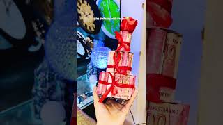 Beautiful Money Cake 🎂 gift for her birthday ✨❤️ #foryou #trending #viral #moneycake