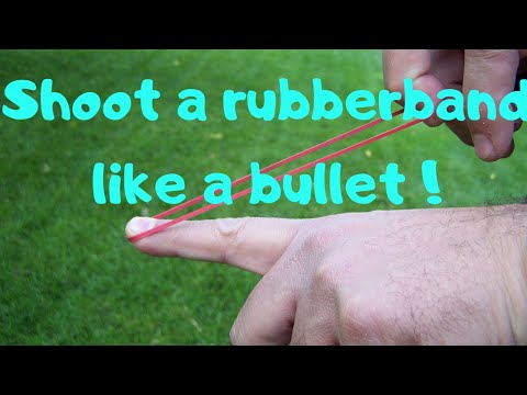 How to shoot a rubber band like a bullet