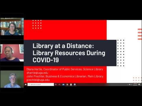 UGA Library at a Distance Part 1 - Resources During COVID-19