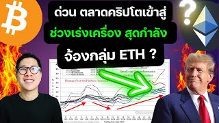 ด่วน ตลาดคริปโตเข้าสู่ ช่วงเร่งเครื่อง สุดกำลัง เป้า BITCOIN / ETH จะมาแล้ว ?