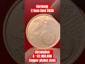 2 euro cent 2026 Germany Circulation 32.400.000 coins
