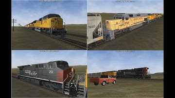 Open Rails: UP Cement Train on the Green River Route