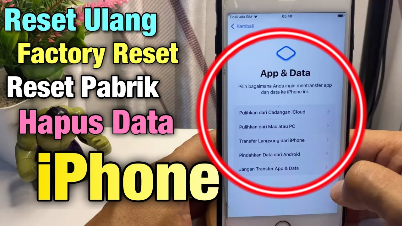 Reset Pabrik iPhone 6s Plus
