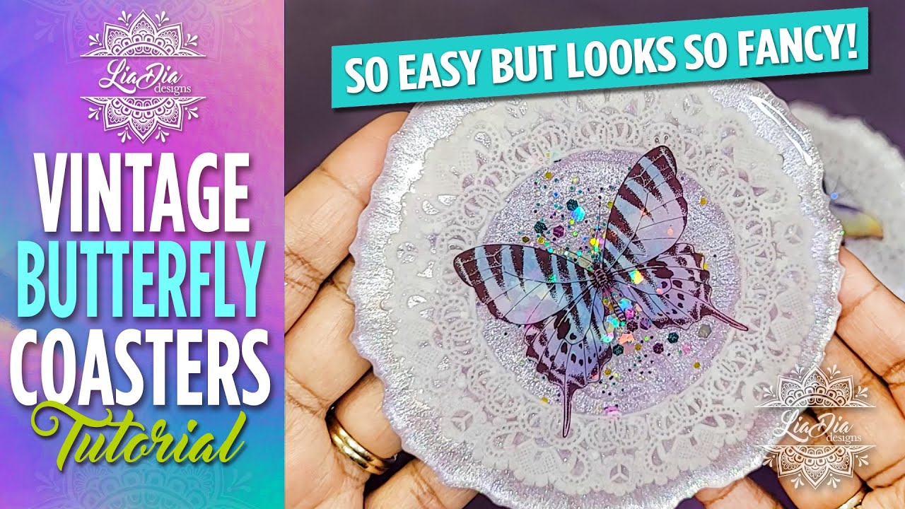 Butterfly Resin Coaster Molds Coaster Molds Epoxy Resin Butterfly