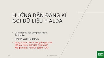 Hướng dẫn đăng ký gói dữ liệu FIALDA | TVI | MÃ GIẢM GIÁ 15% FIALDA WEB TERMINAL