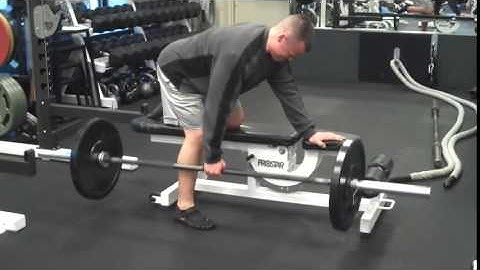 One Arm Barbell Row
