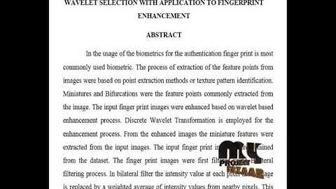 A Novel Hybrid Gabor Filter-Automatic Wavelet  Selection With Application To Fingerprint Enhancement
