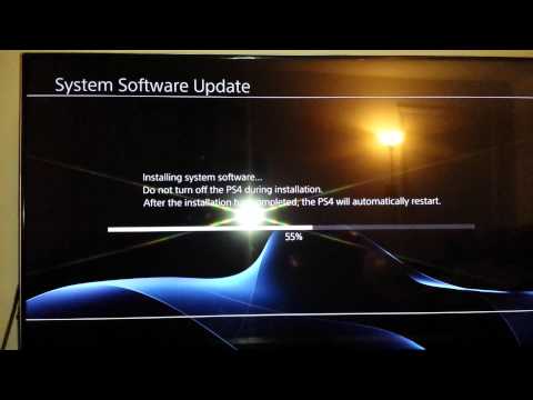 Ps4 initial setup and flash drive update install