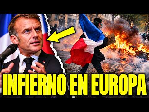 🚨 ¡CAOS EN EUROPA! 400 MIL SALEN EN FRANCIA Y ESTALLAN DISTURBIOS EN ITALIA Y ESPAÑA
