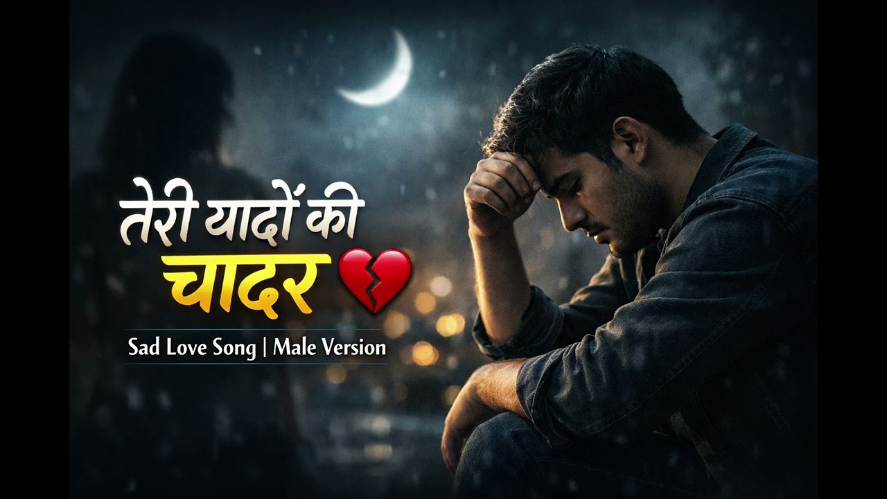 तेरी यादों की चादर 💔 | Sad Love Song | Male Vocal Version | Emotional Heart Touching Song