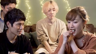 My Japanese Friends Tries To Eat CHICHARON For The First Time!(Filipino Snacks) | Team FSB