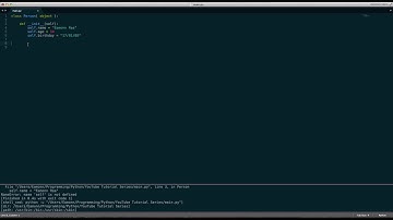Python 2.7.6 Tutorial Episode 12: The self keyword