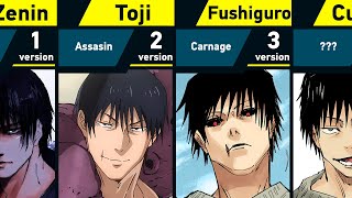 Evolution of Toji Fushiguro/Zenin in Jujutsu Kaisen