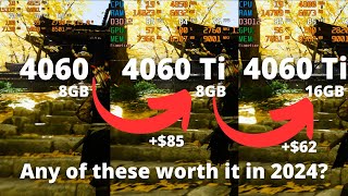 Rtx 4060 Vs 4060 Ti 8gb Vs 4060 Ti 16gb In 2024 The Ultimate Comparison