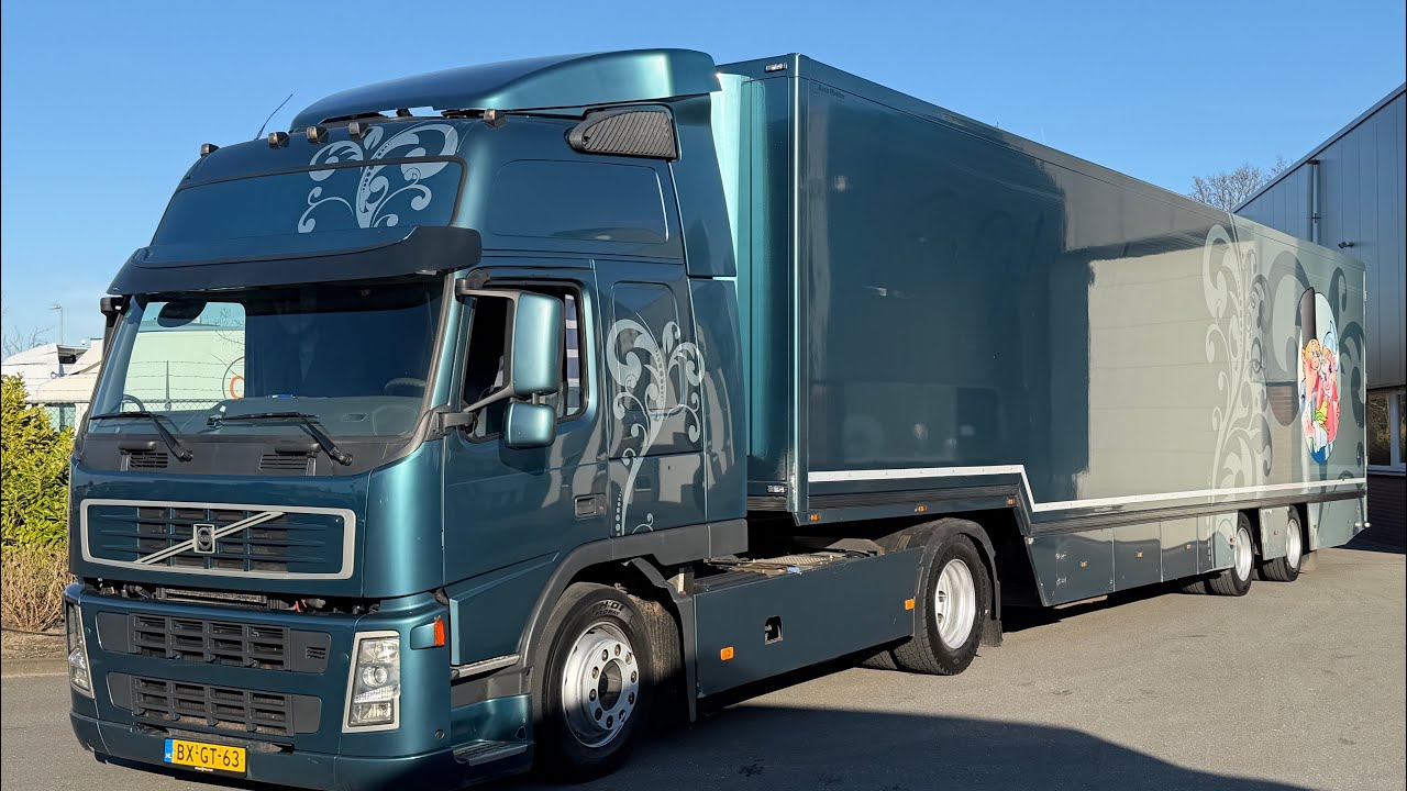 VOLVO FM 370 + BLOEMENVERKOOP TRAILER - HOLLAND TRUCK - FLOWERS - 2010 FULL SET