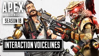 *NEW* FUSE and BLOODHOUND Interaction Voicelines  Apex Legends Season 18