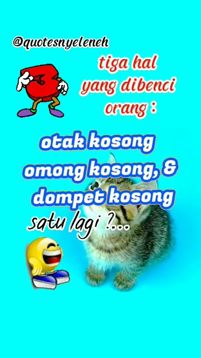 kata bijak lucu konyol 3 hal DIBENCI #shorts #katalucu #katakatalucu