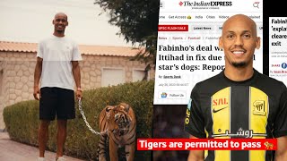 Fabinho unveiled by Al-Ittihad whilst holding a TIGER & mock rumours about his dogs 🐅🇸🇦