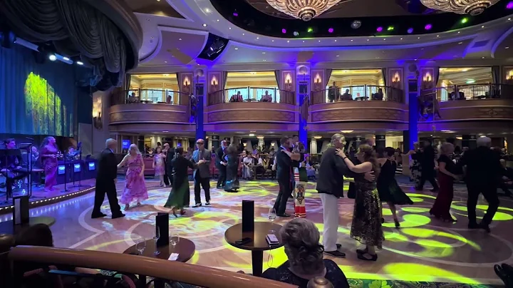 Cunard Queen Elizabeth, August 2025. Masquerade Gala, Put Your Records On, a Rumba