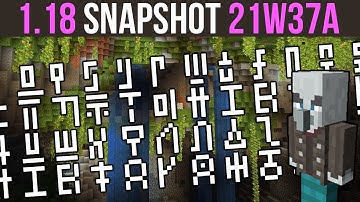 Minecraft 1.18 Snapshot 21w37a - Illager Rune Font