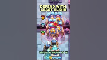 DEFEND THIS PUSH WITH LEAST ELIXIR😋😂
