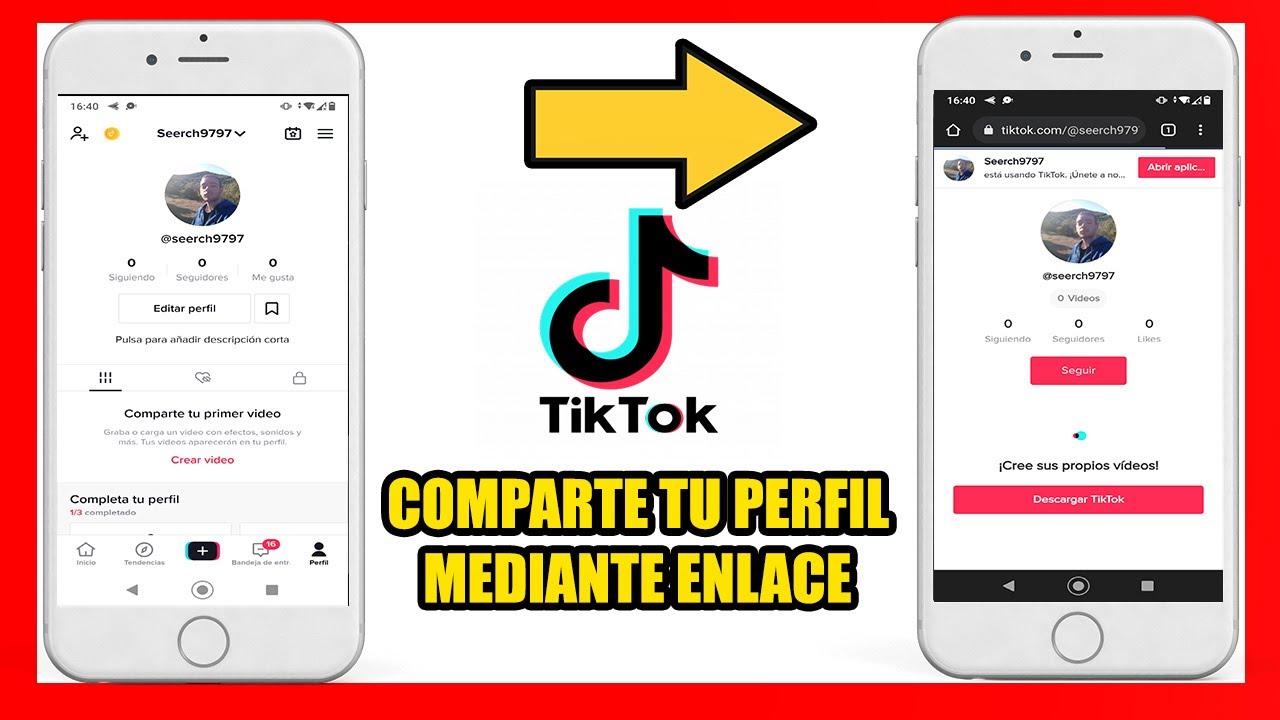 como COPIAR el LINK de Tik Tok de MI PERFIL [ EN 1 MINUTO ] - YouTube