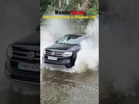 Volkswagen Amarok vs Mitsubishi L200 in Rufford Ford Flood