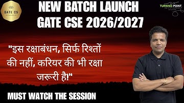 New Batch Launch | GATE CSE 2026 | GATE CSE 2027 | Computer Network | Ankush Saklecha Sir