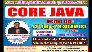 Celebrity CORE Java Package tutorials by Mr. Nagoor Babu Sir Profile