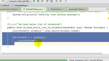 How to use multi column Datatable in Cucumber