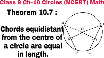 Ch 10 Theorem 10.7 class 9 || Circle || NCERT Mathematics ||