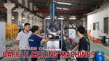 How To Turn On The Baffle Ceiling Machine? U Baffle Ceiling Roll Forming Machine